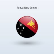 Round flag of Papua New Guinea