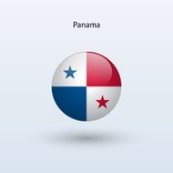 Round flag of Panama