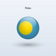 Round flag of Palau