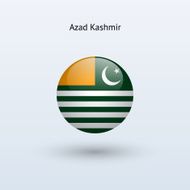 Round flag of Azad Kashmir