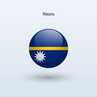 Round flag of Nauru