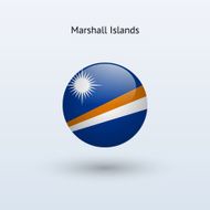 Round flag of Marshall Islands