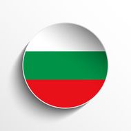 Bulgaria Flag Sticker Button