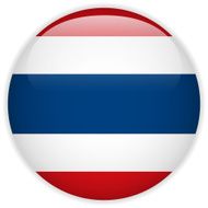 Thailand Flag Glossy Button N5