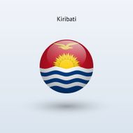 Round flag of Kiribati