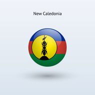 Round flag of New Caledonia