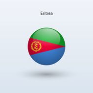 Round flag of Eritrea