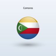 Round flag of Comoros
