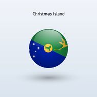 Round flag of Christmas Island