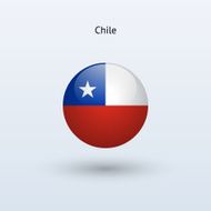 Round flag of Chile