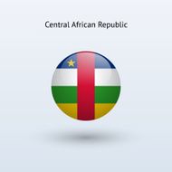 Round flag of Central African Republic