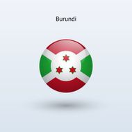 Round flag of Burundi