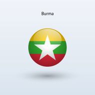 Round flag of Burma