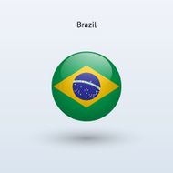 Round flag of Brazil