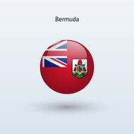 Round flag of Bermuda