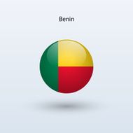 Round flag of Benin