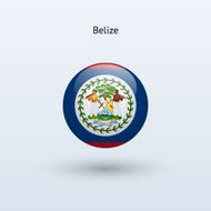 Round flag of Belize