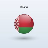 Round flag of Belarus