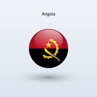 Round flag of Angola