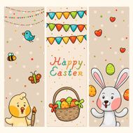 Easter vertical banners N2