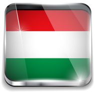 Hungary Flag Smartphone Application Square Buttons N2