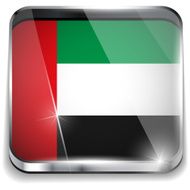 United Arab Emirates Flag Smartphone Application Square Buttons