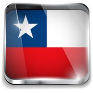 Chile Flag Smartphone Application Square Buttons N2
