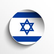 Israel Flag Sticker Button