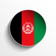 Afghanistan Flag Sticker Button