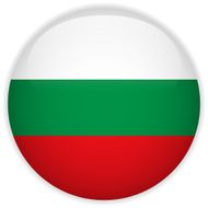 Bulgaria Flag Glossy Button N4