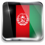 Afghanistan Flag Smartphone Application Square Buttons N2