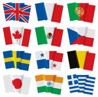 Set of world flags N14