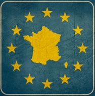 Grunge France European button