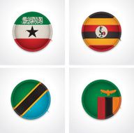 Flags of countries as fabric badges N8