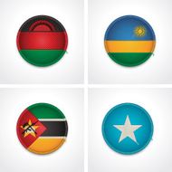 Flags of countries as fabric badges N9