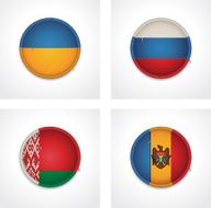 Flags of countries as fabric badges N11
