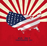 abstract independence day background with special objects N4
