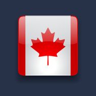 Square icon with flag of Canada N2