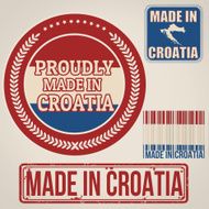 Croatia cities stamps