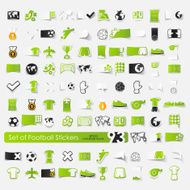 Set of football stickers N2