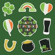 st patrick&#039;s day stickers