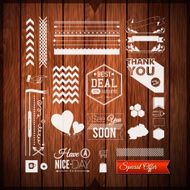 Set of universal icons borders and elements for Your design N2