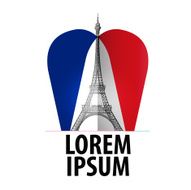 Paris vector logo design template France or Eiffel tower icon N2
