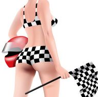 woman with helmet and flag N2