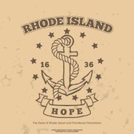 Anchor with rope and hope Design elements T-shirt print