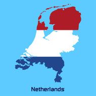vector map of Netherlands