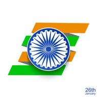 Vector modern Indian republic day background N7