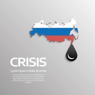 Oil price fall concept illustration with black drop symbol and
