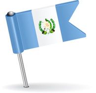 Guatemala pin icon flag Vector illustration