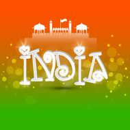 3D text for Indian Republic Day celebration